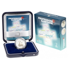 Itália 2€ Profissionais de Saúde - Obrigada 2021 Proof 